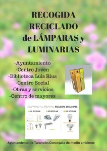 RECOGIDARECICLADOde LAMPARAS yLUMINARIAS