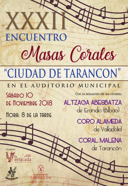 CARTEL MASAS CORALES CORAL
